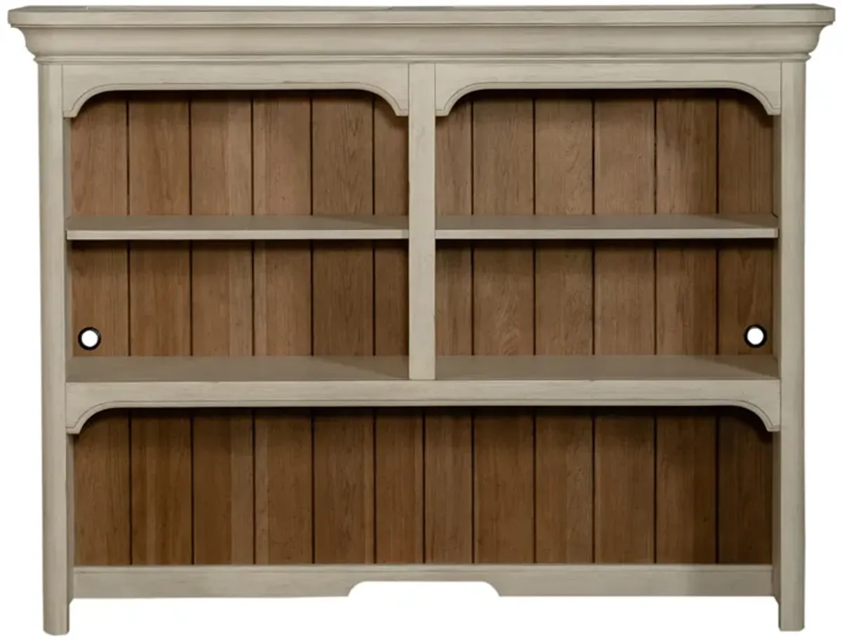 Liberty Furniture Farmhouse Reimagined Antique White/Chestnut Credenza Hutch