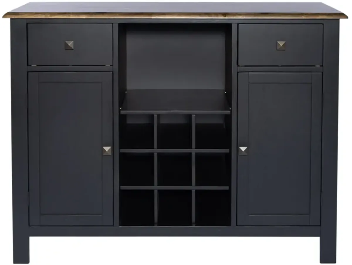 Liberty Furniture Carolina Crossing Antique Honey/Black Server