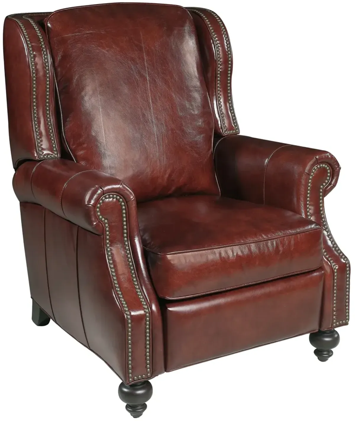 Hooker Furniture Drake Natchez Brown Recliner Leather Chair