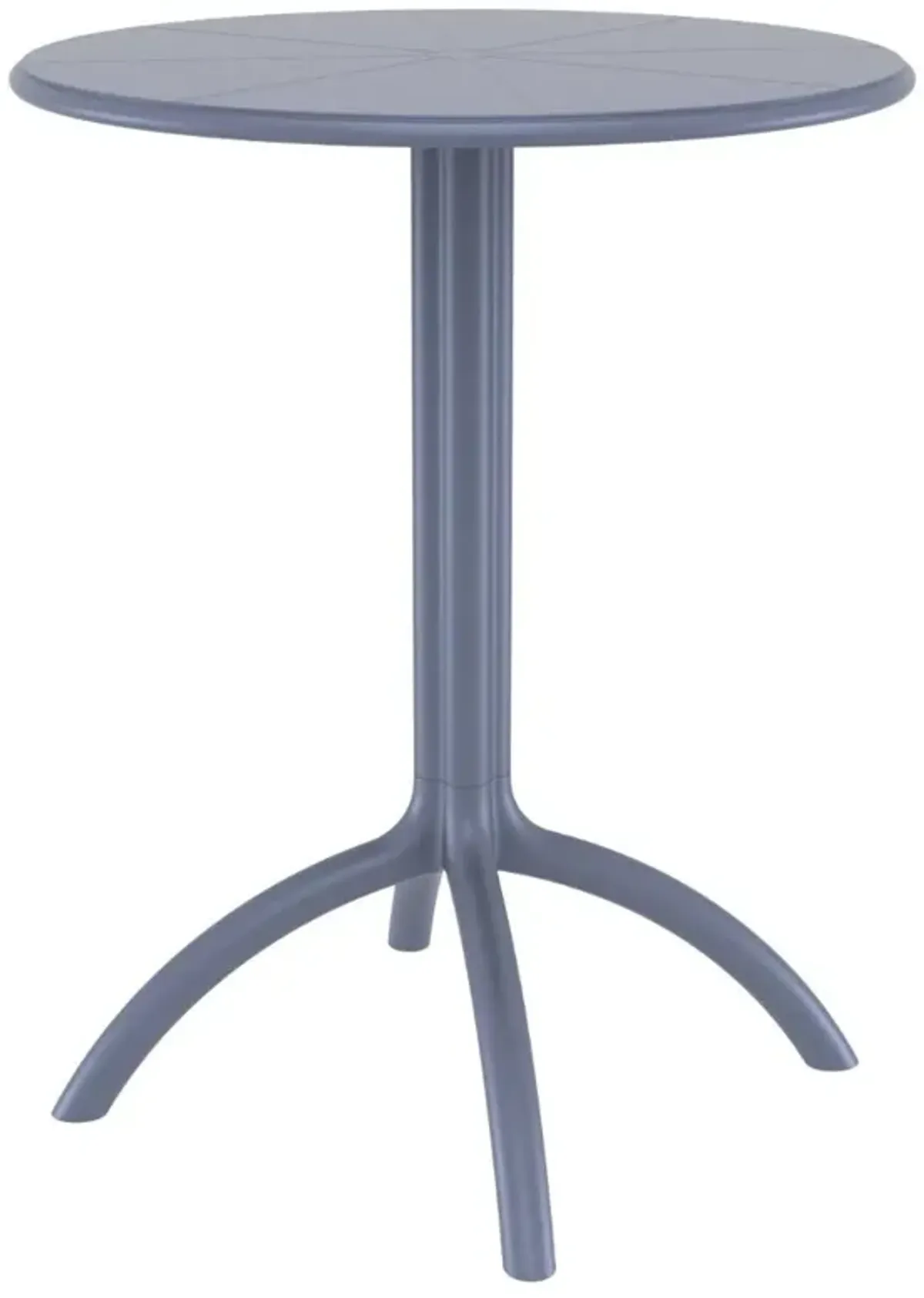 Compamia Octopus Round Bistro Table Dark Gray