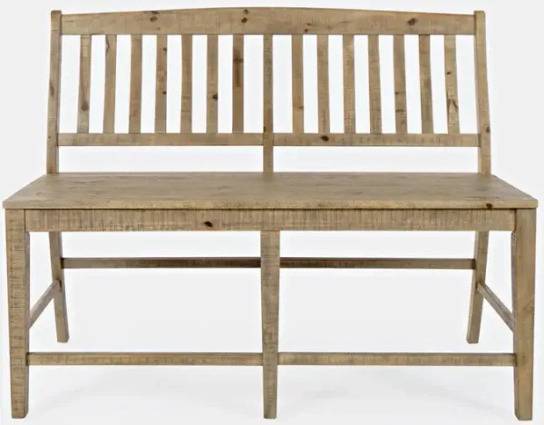 Jofran Carlyle Crossing Slatback Counter Bench