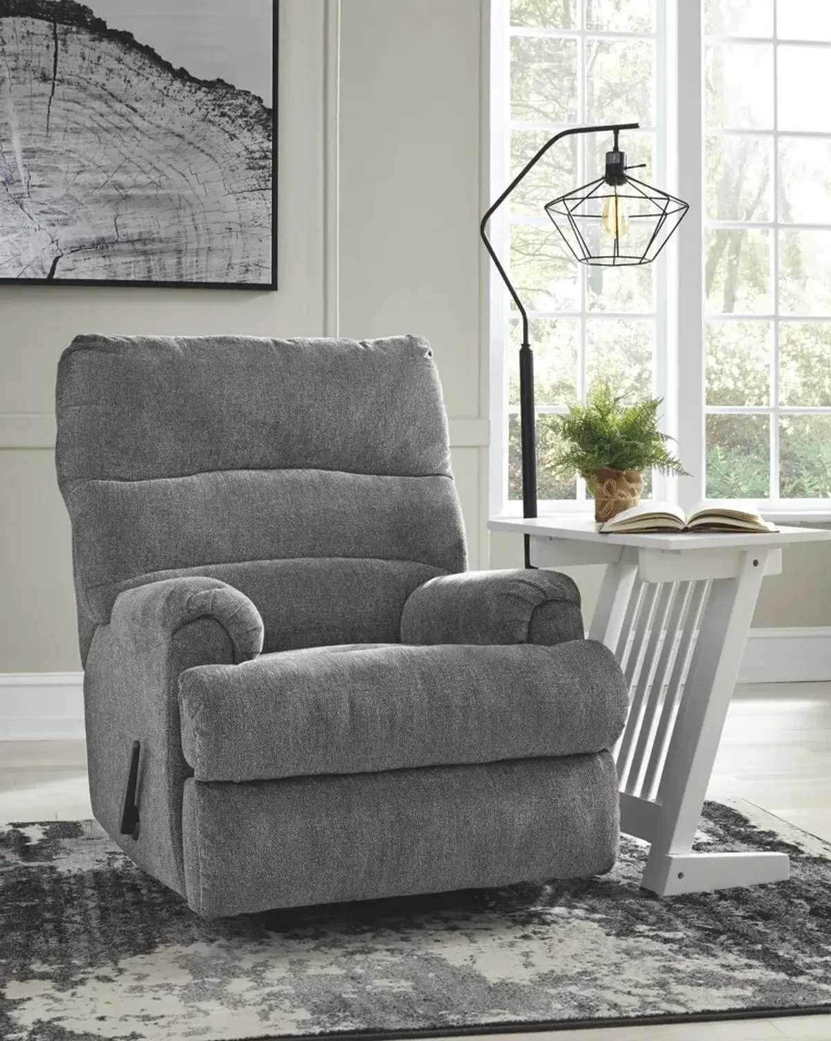 Ashley Man Fort Graphite Rocker Recliner