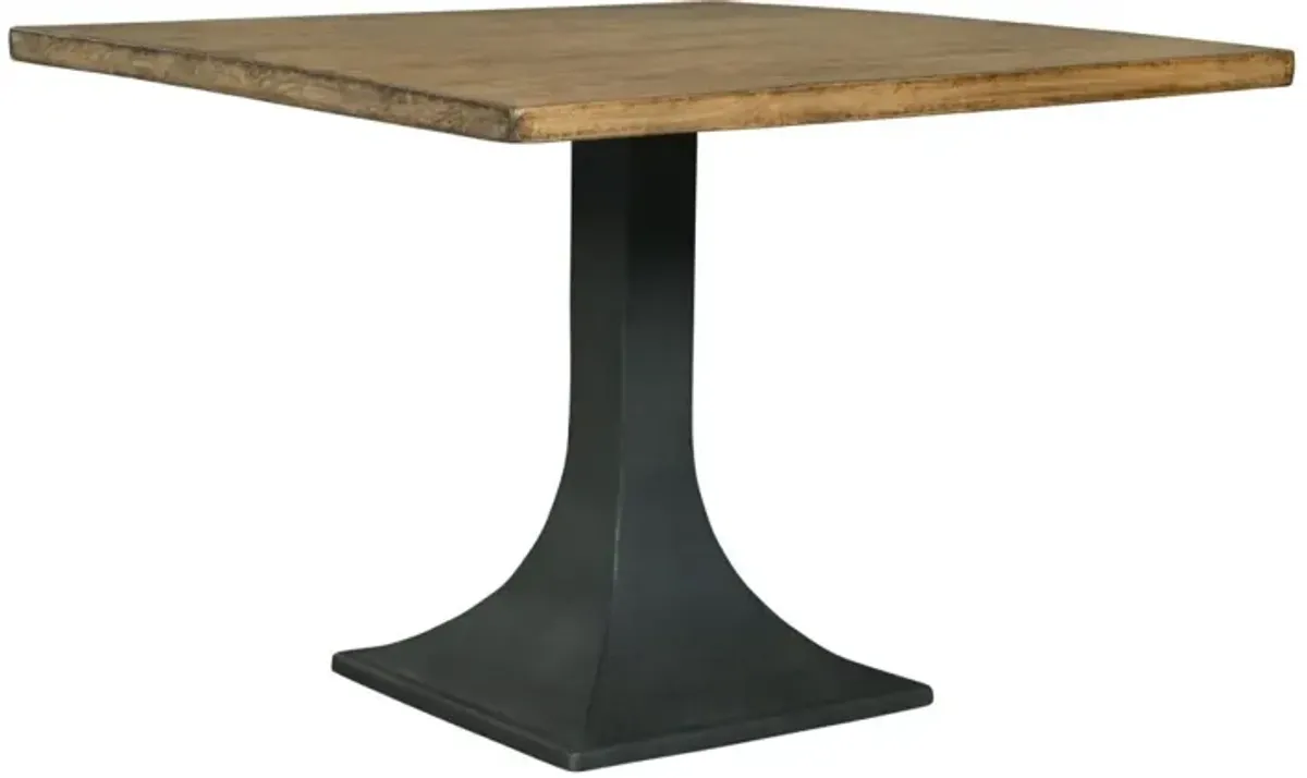 Nest Home Antique Iron Base/Antique Natural Top Jack 48 Inch Square Counter-Height Table