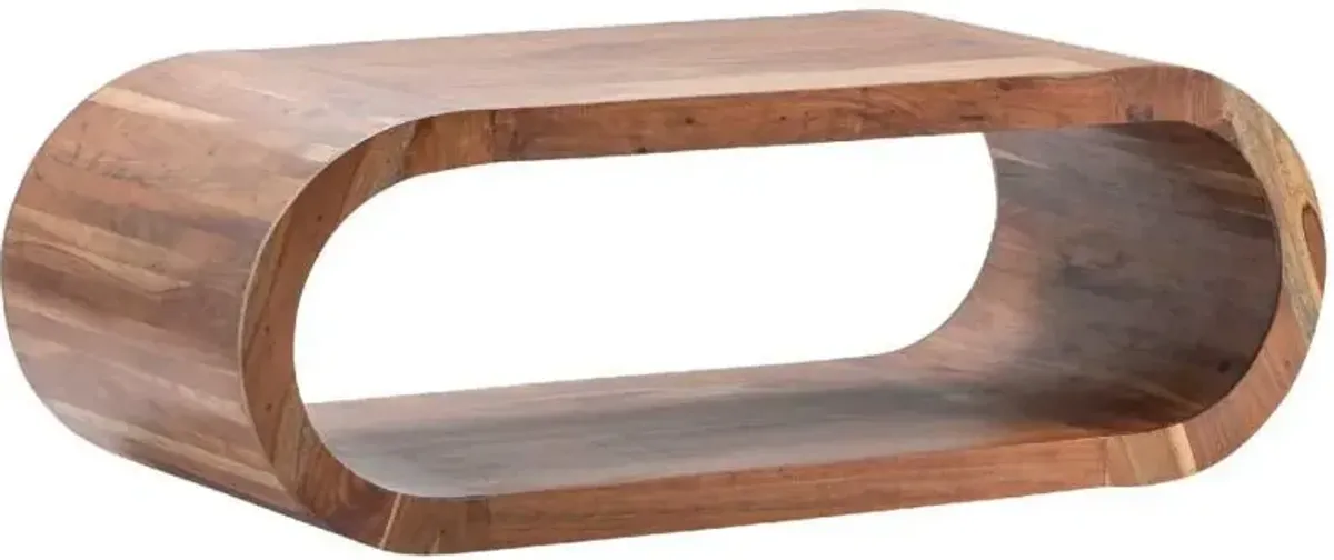 Crestview Infinity Brown Cocktail Table