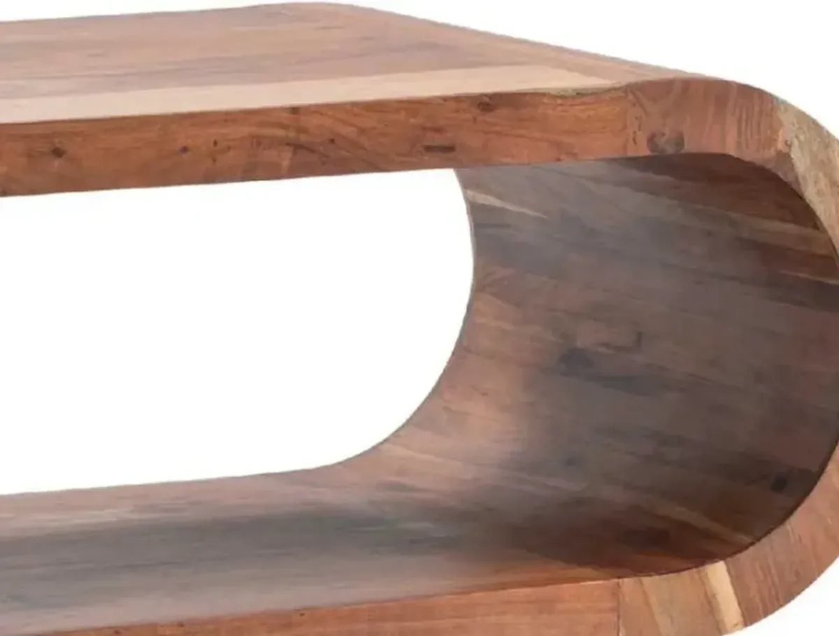 Crestview Infinity Brown Cocktail Table