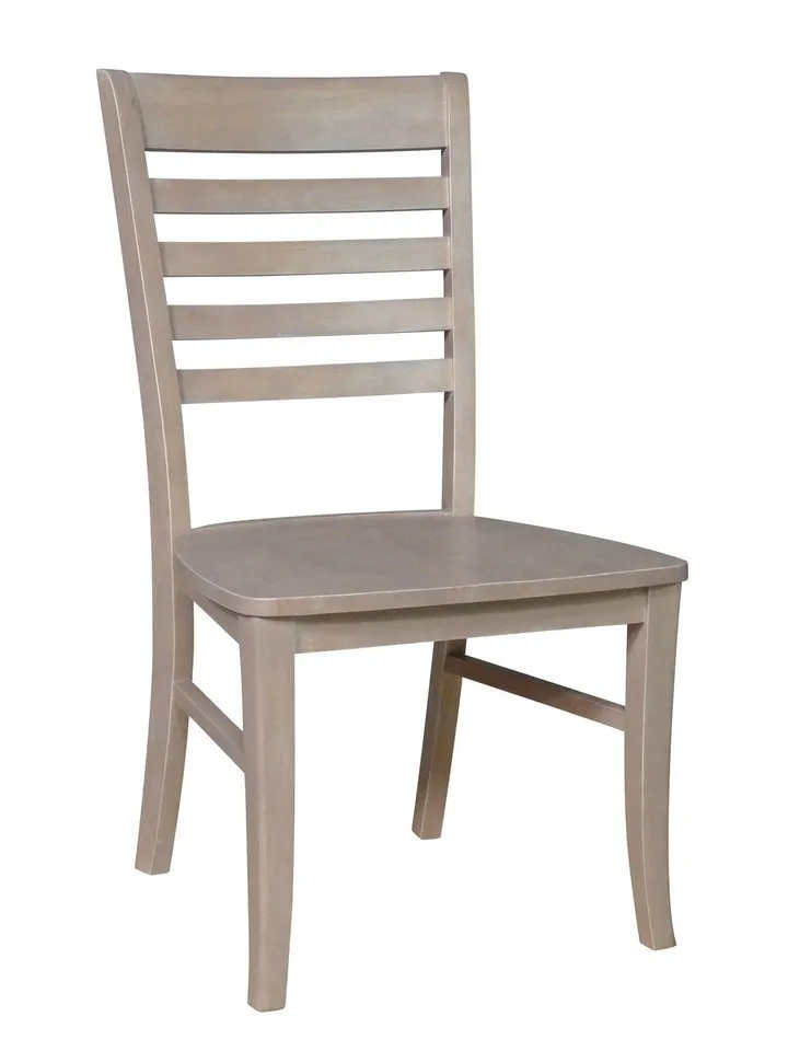 COSMOPOLITAN ROMA WOOD DINING CHAIR IN TAUPE GRAY