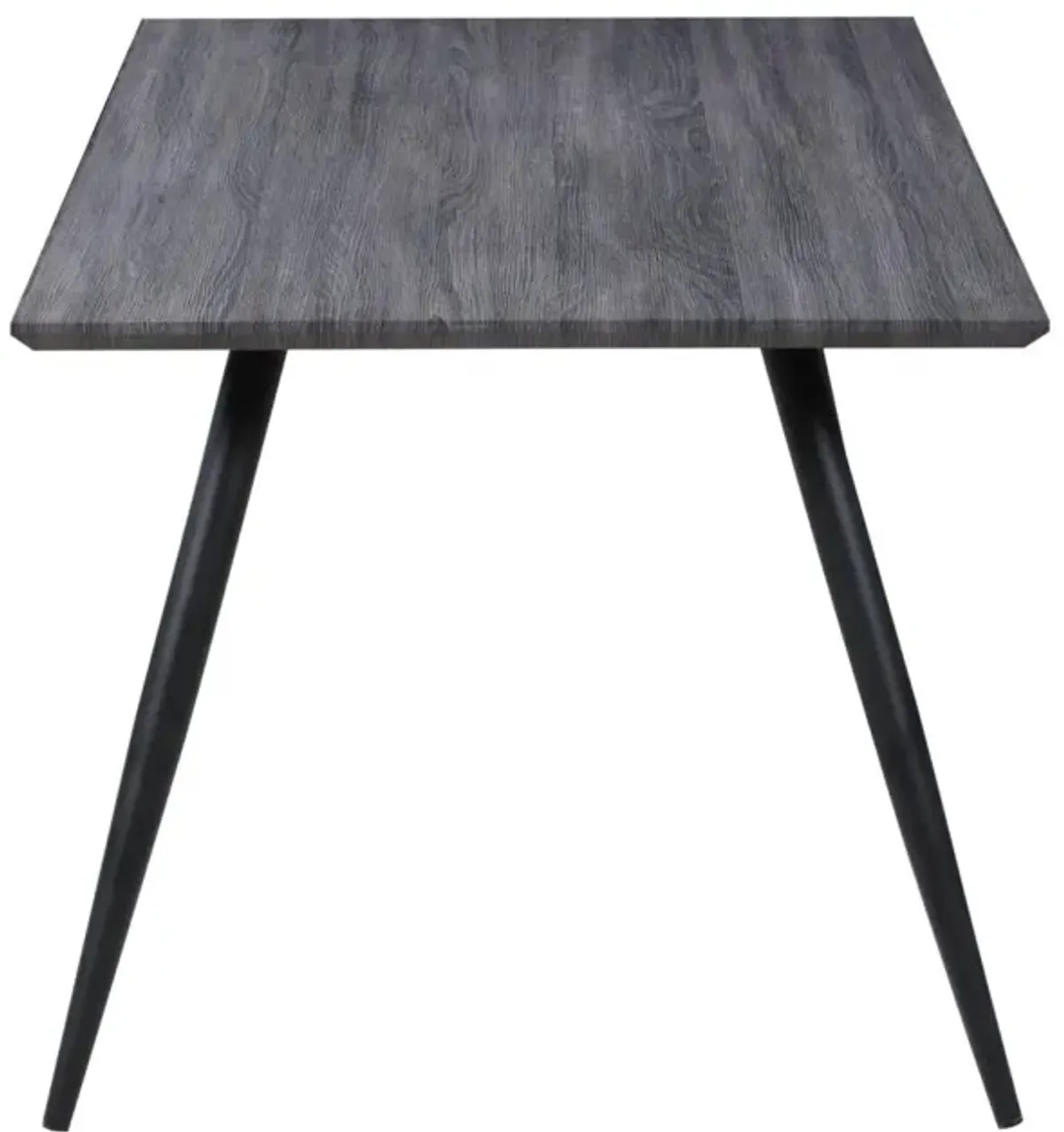 HENRIET CONTEMPORARY DINING TABLE WITH MELAMINE WOODEN TOP