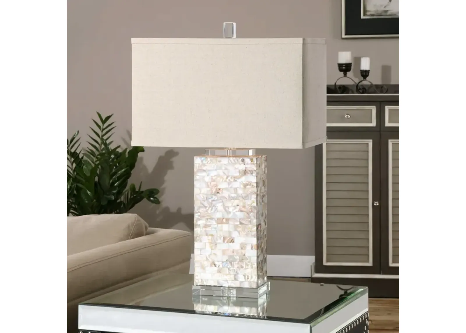 Uttermost Aden Capiz Shell Table Lamp