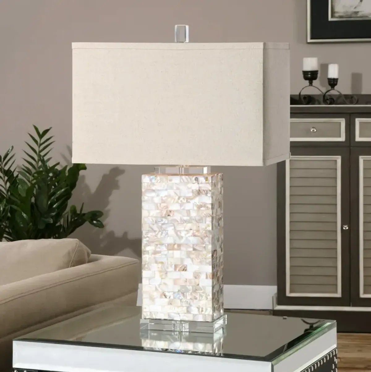 Uttermost Aden Capiz Shell Table Lamp