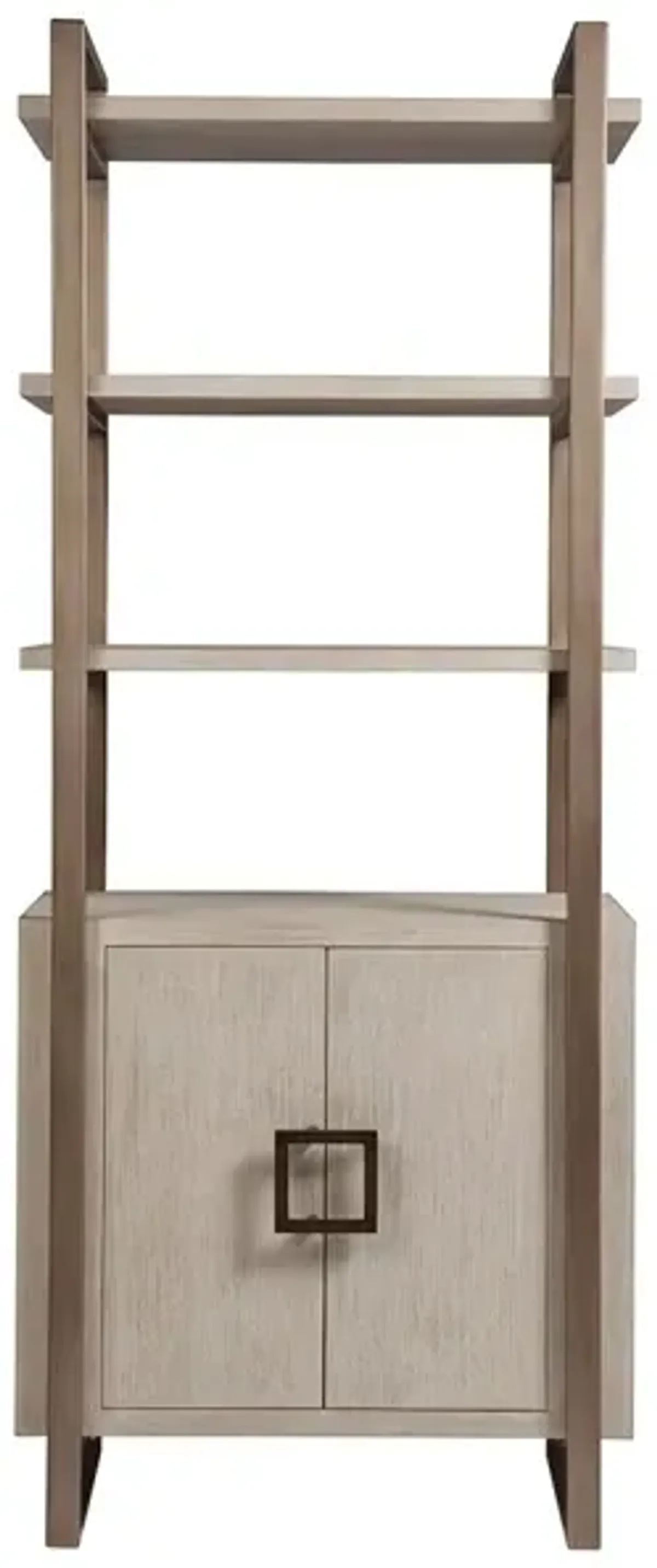 Artistica Home by Lexington Cohesion Program White Washed Mahogany Wood Vertex Bookcase