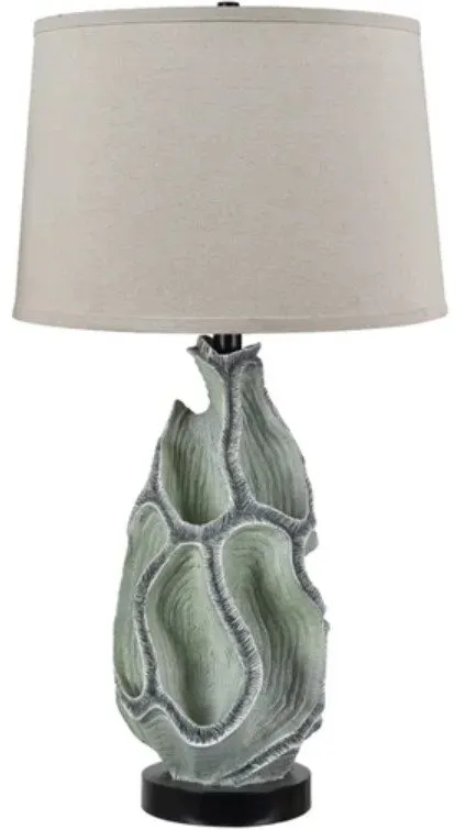 CORAL REEF GRAY/OFF-WHITE TABLE LAMP