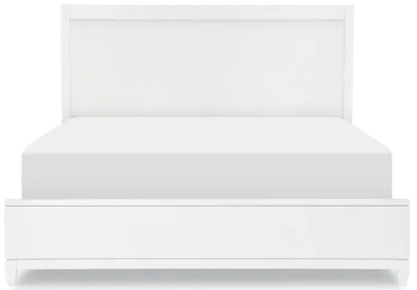 Legacy Classic Complete Upholstered Bed Queen White Finish Summerland White