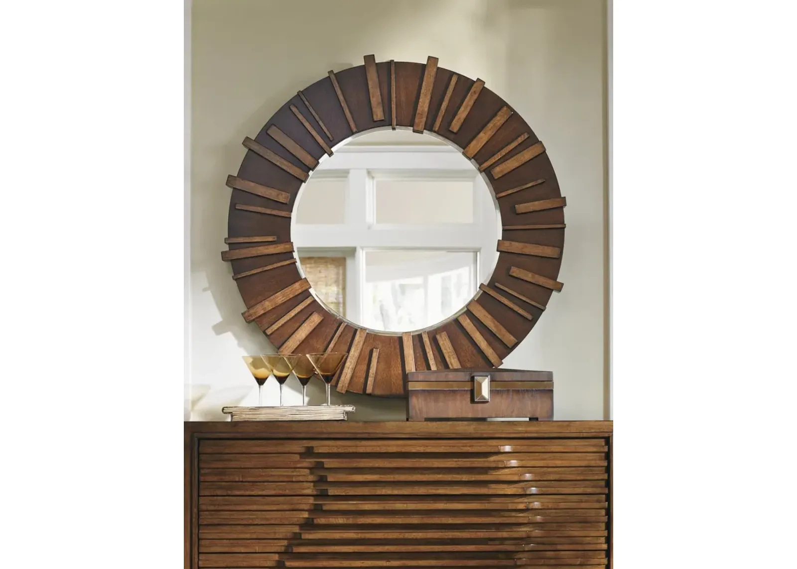 Tommy Bahama Home by Lexington Island Fusion Kobe Round Mirror