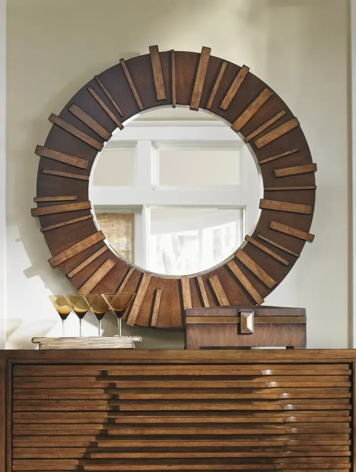 Tommy Bahama Home by Lexington Island Fusion Kobe Round Mirror