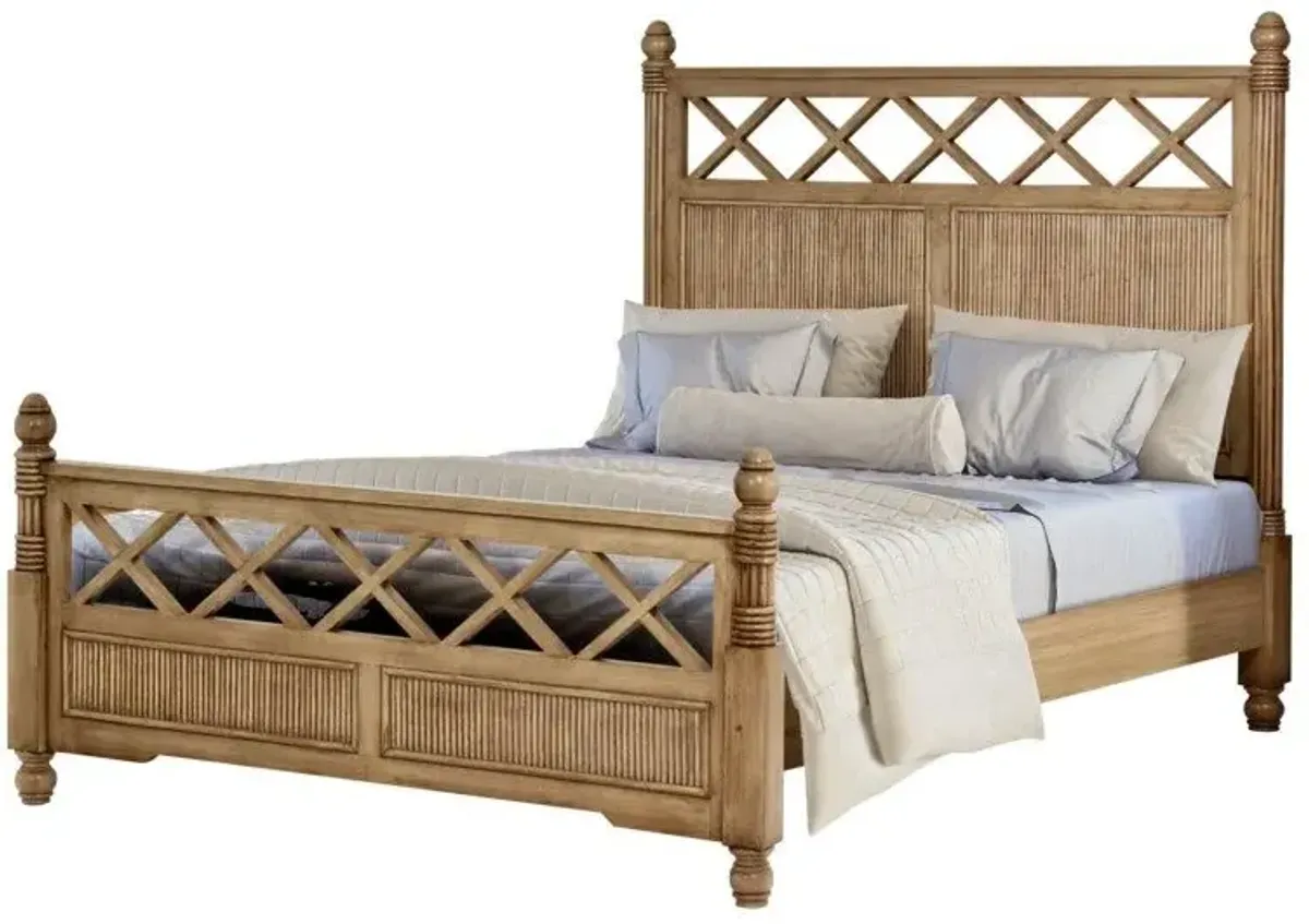 Malibu Queen Bed - Frappe Finish