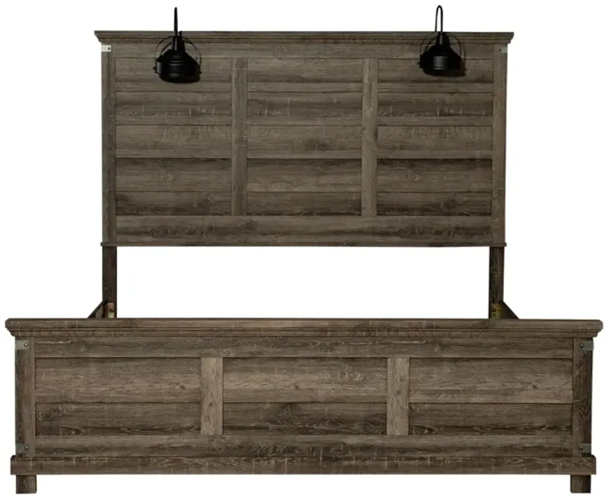 King Panel Headboard & Footboard - Lakeside Haven