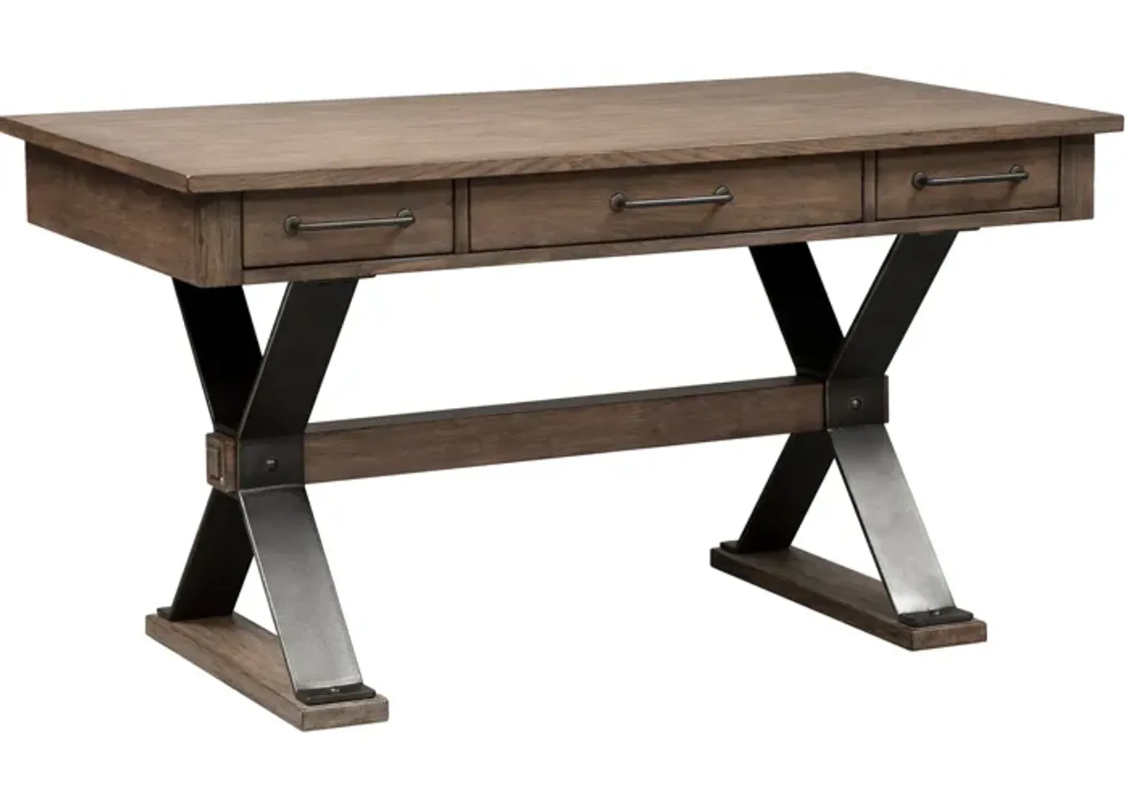 Liberty Furniture Sonoma Road Weather Beaten Bark Complete Desk