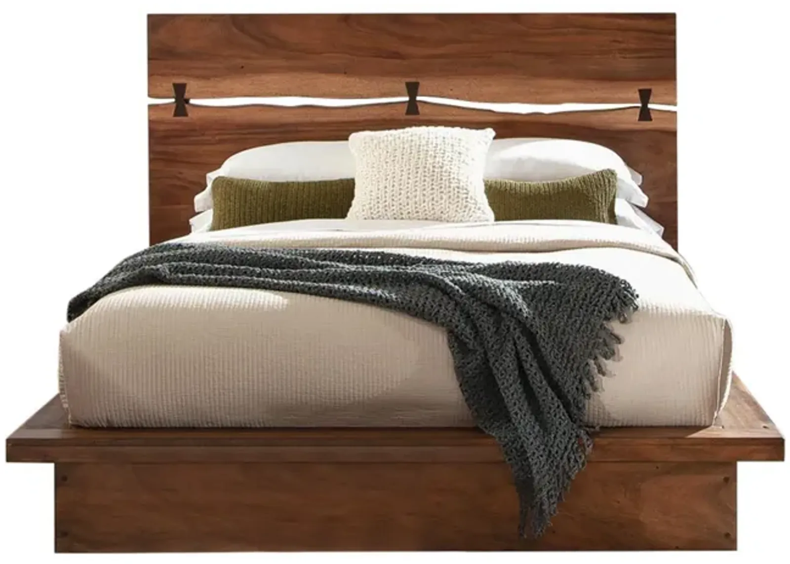 WINSLOW CALIFORNIA KING BED SMOKEY WALNUT/COFFEE BEAN