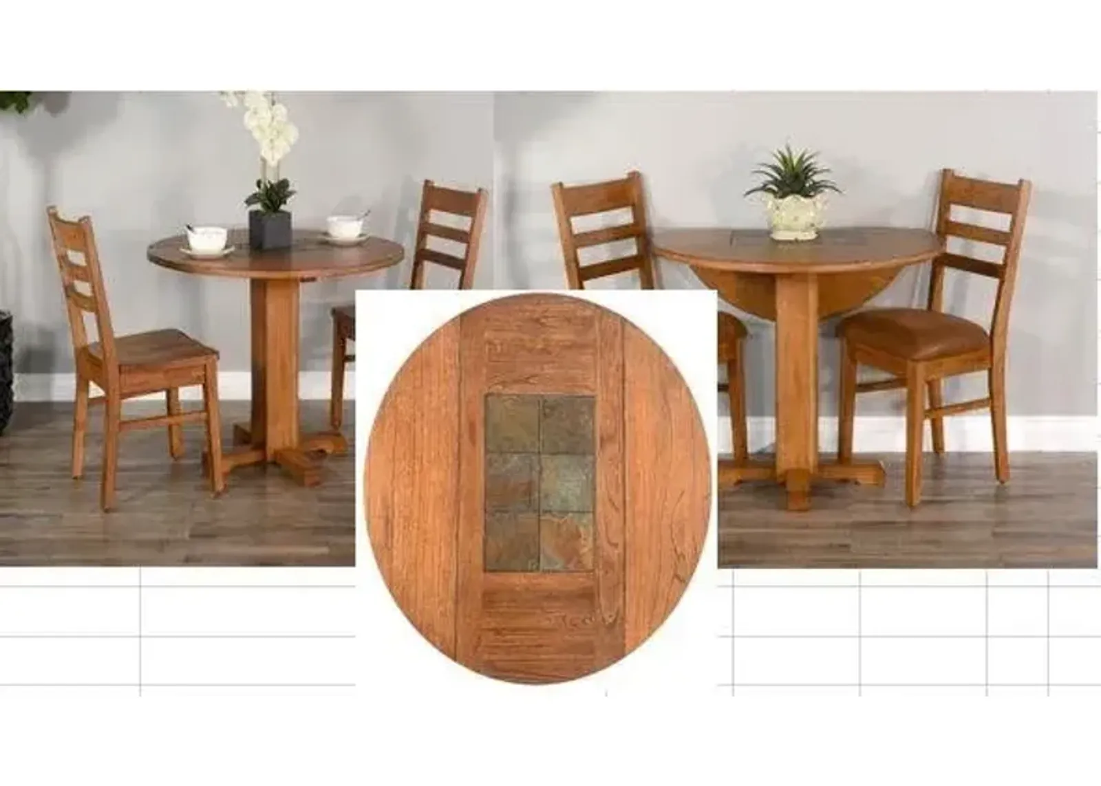 Sunny Designs Sedona Rustic Oak Drop Leaf Dining Table