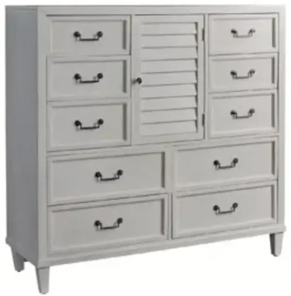 American Woodcrafters Dunescape Master Chest in Painted White