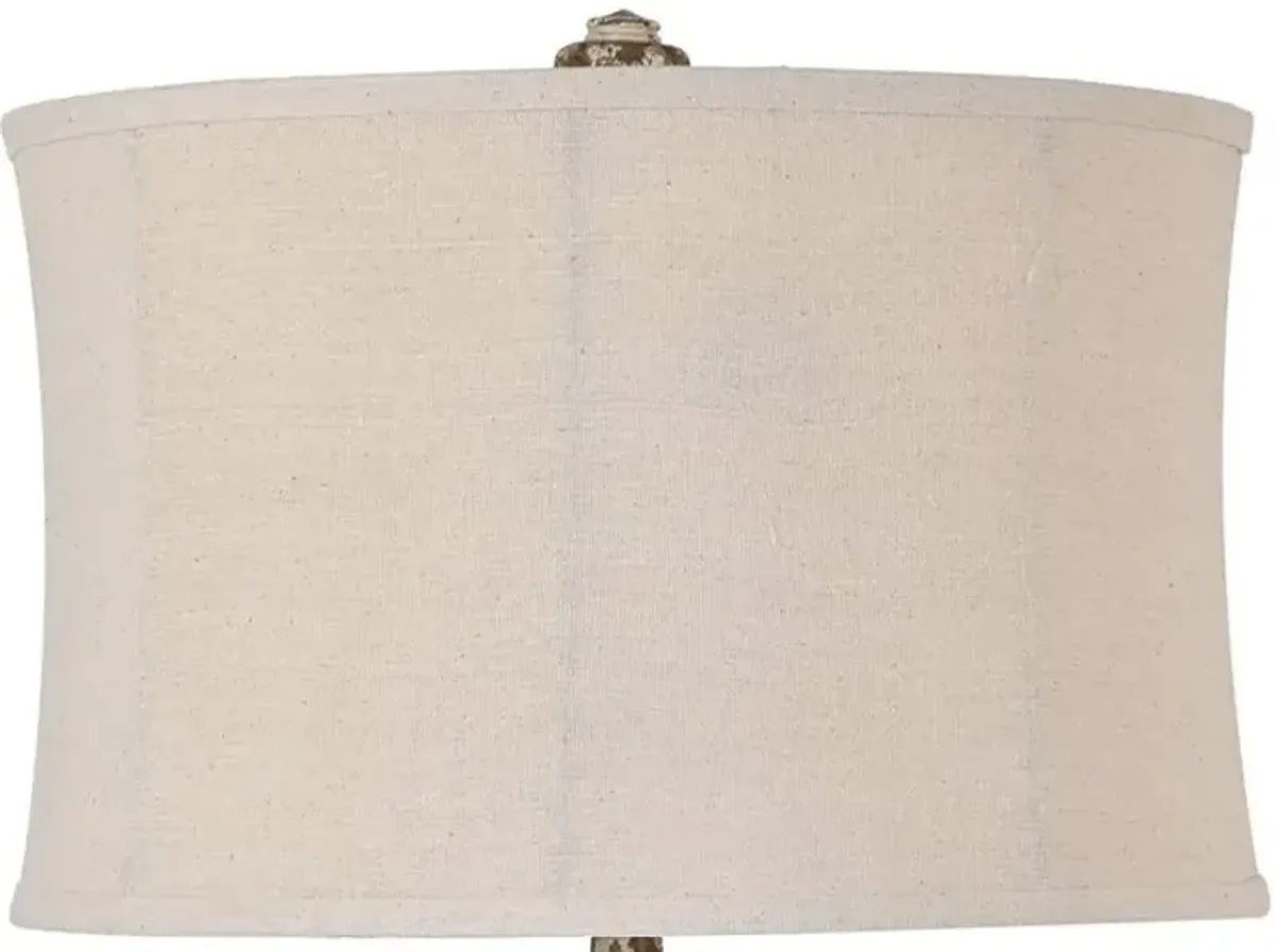 Crestview Brimar Beige/White Table Lamp