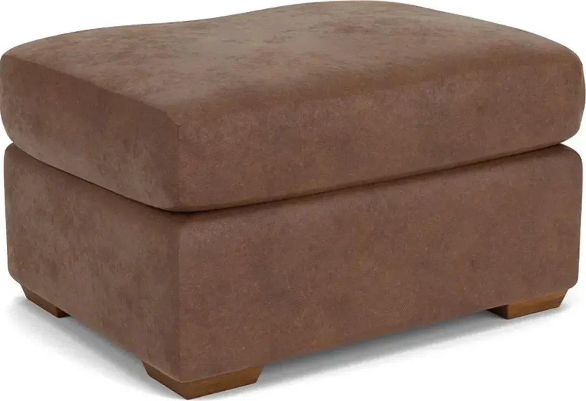 Flexsteel Blanchard Brown Silt Ottoman