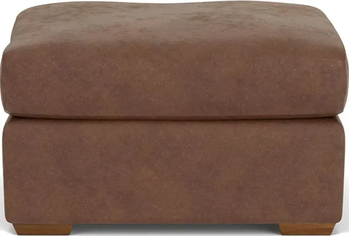 Flexsteel Blanchard Brown Silt Ottoman