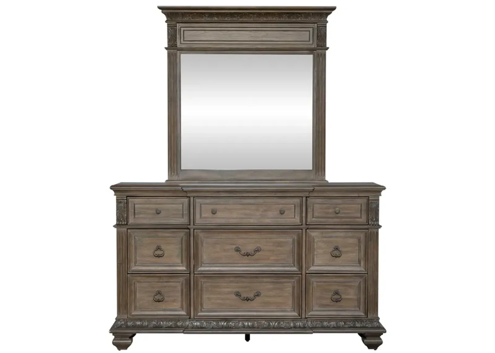 Liberty Furniture Carlisle Court Chestnut Dresser with Mirror