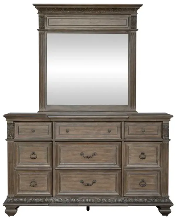 Liberty Furniture Carlisle Court Chestnut Dresser with Mirror