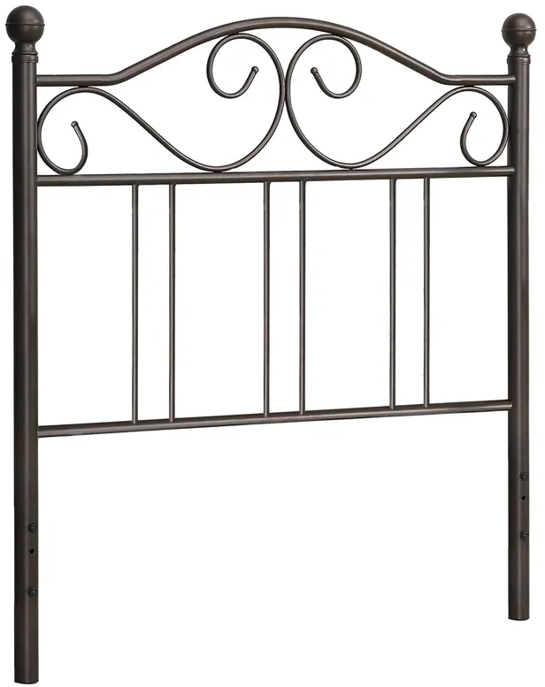 TWIN METAL HEADBOARD DARK BRONZE