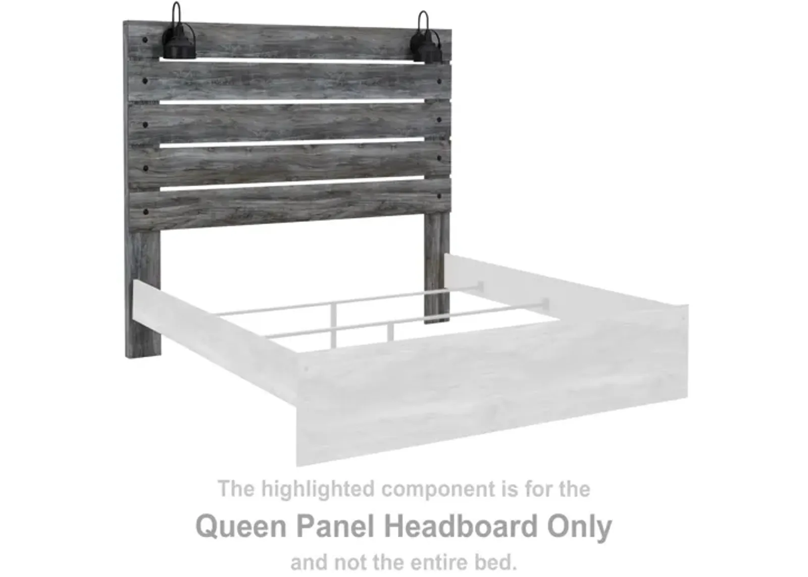 Ashley Baystorm Panel Gray Queen Headboard