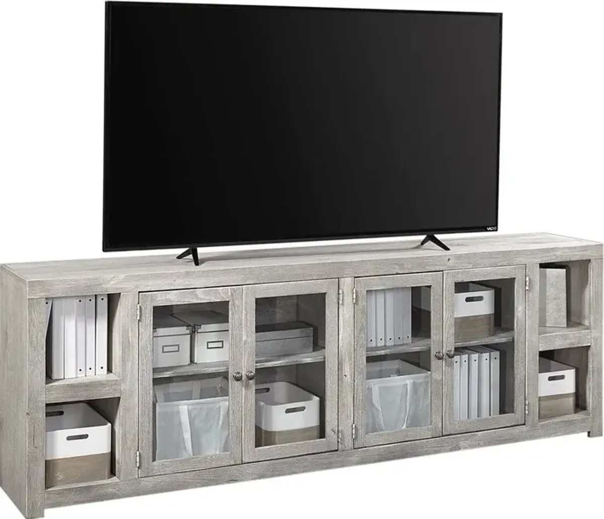 Aspenhome Avery Loft Limestone 97 Inch TV Stand Console