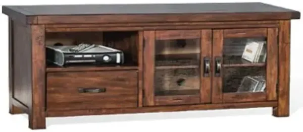 Sunny Designs Tuscany Vintage Mocha 74 Inch TV Stand Console
