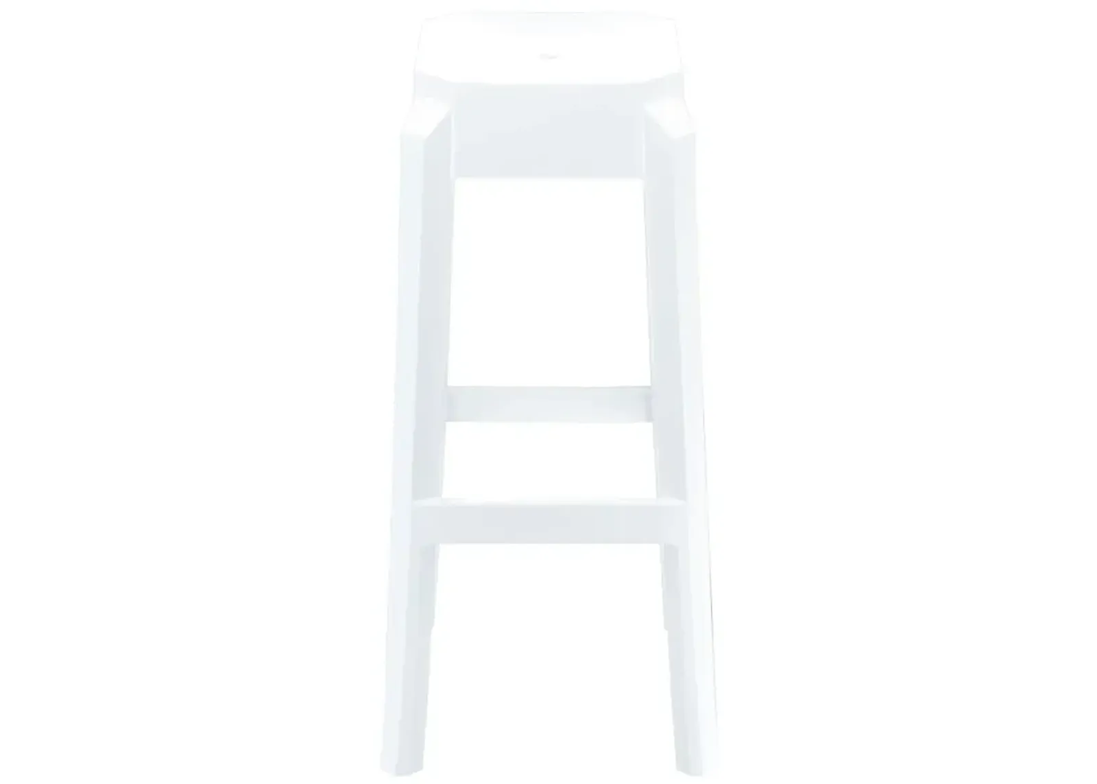 Compamia Fox Polycarbonate Bar Stool Glossy White