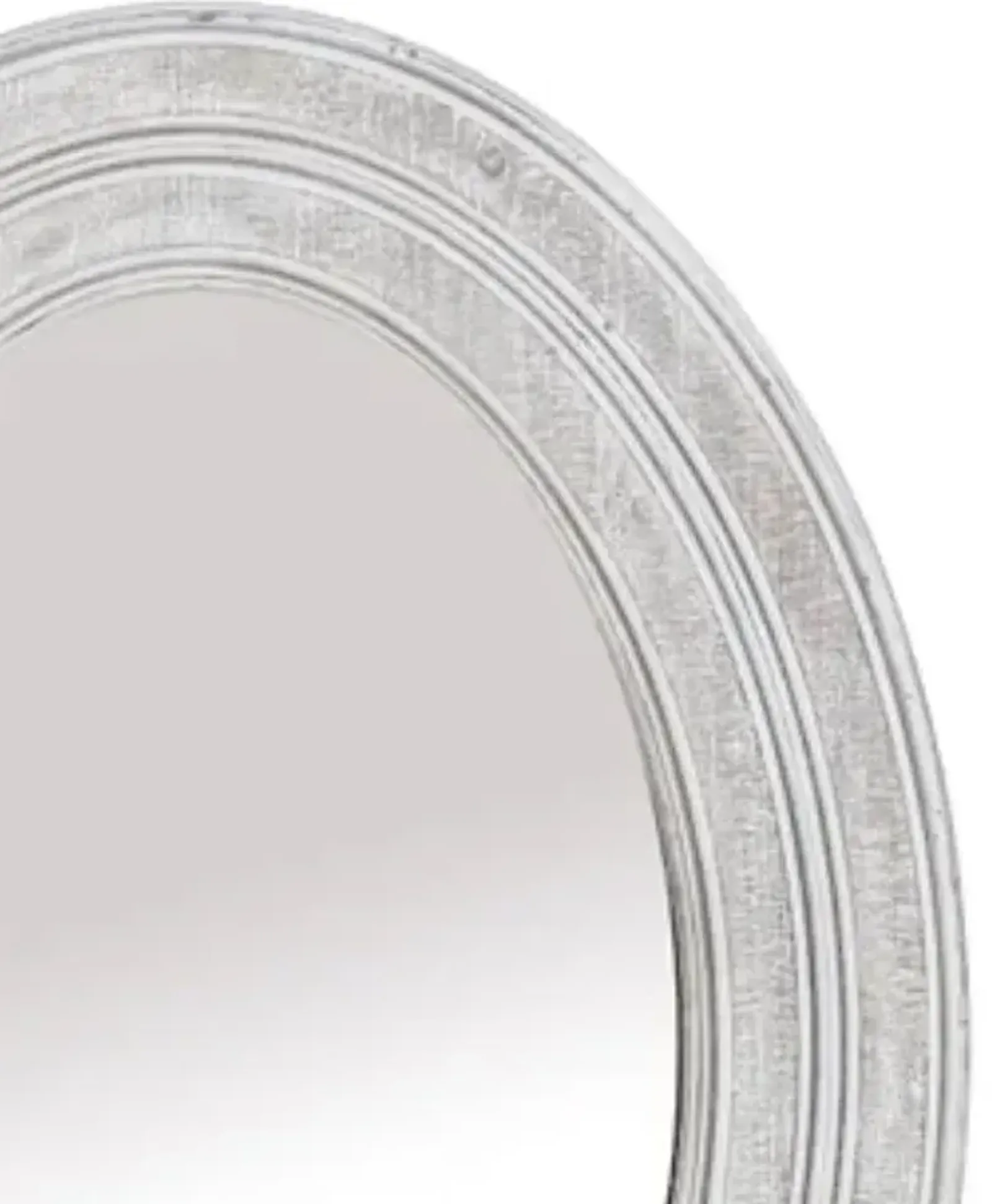 Crestview Owen Whitewashed Wall Mirror