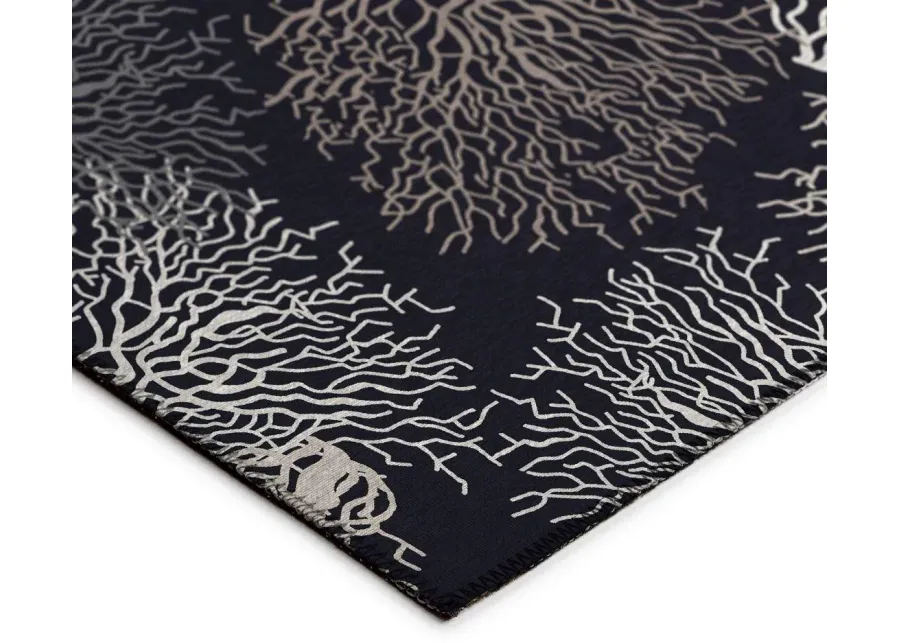 SEABREEZE BLACK 5'X8' AREA RUG