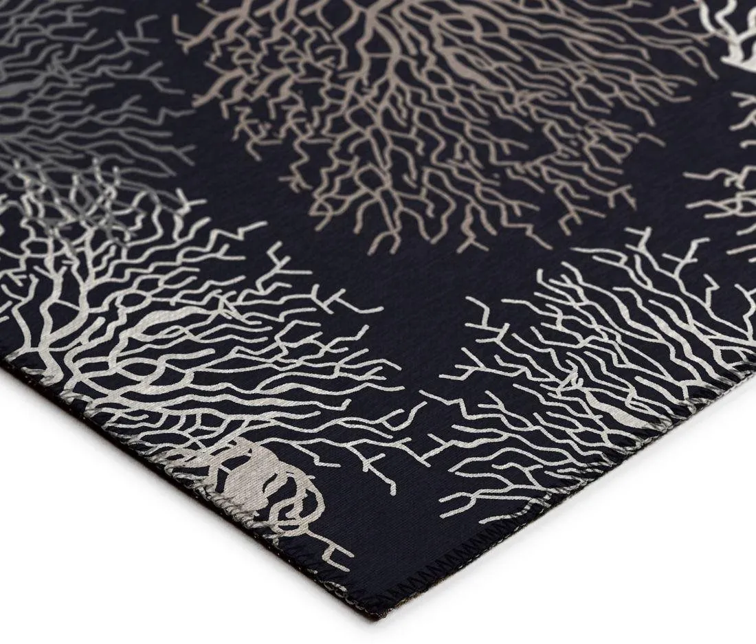 SEABREEZE BLACK 5'X8' AREA RUG