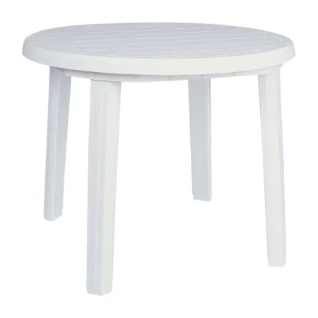 SUNNY RESIN ROUND DINING TABLE 35.5" WHITE