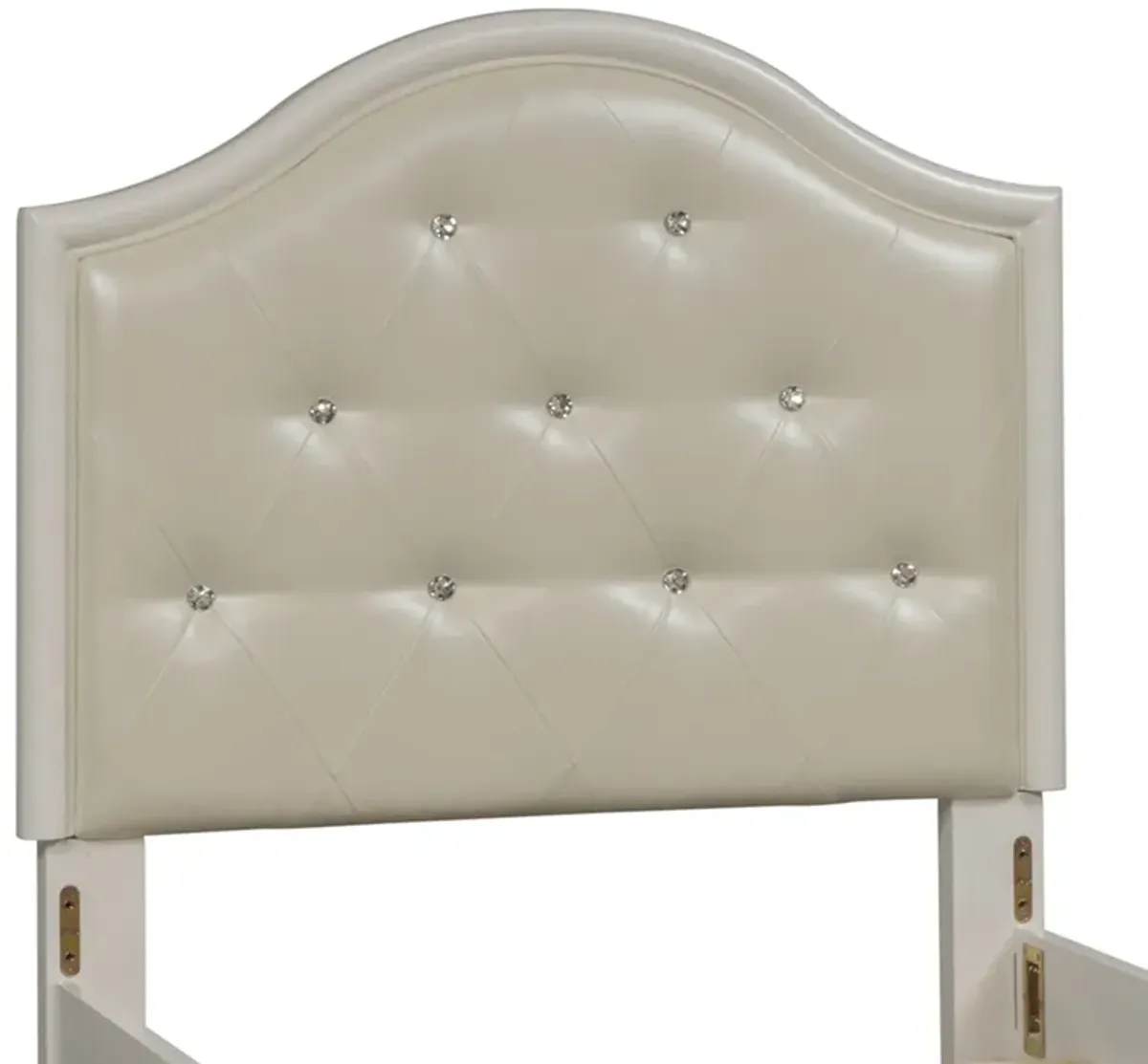 Liberty Furniture Kids/Teens Stardust Iridescent White Twin Panel Headboard