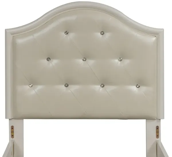 Liberty Furniture Kids/Teens Stardust Iridescent White Twin Panel Headboard