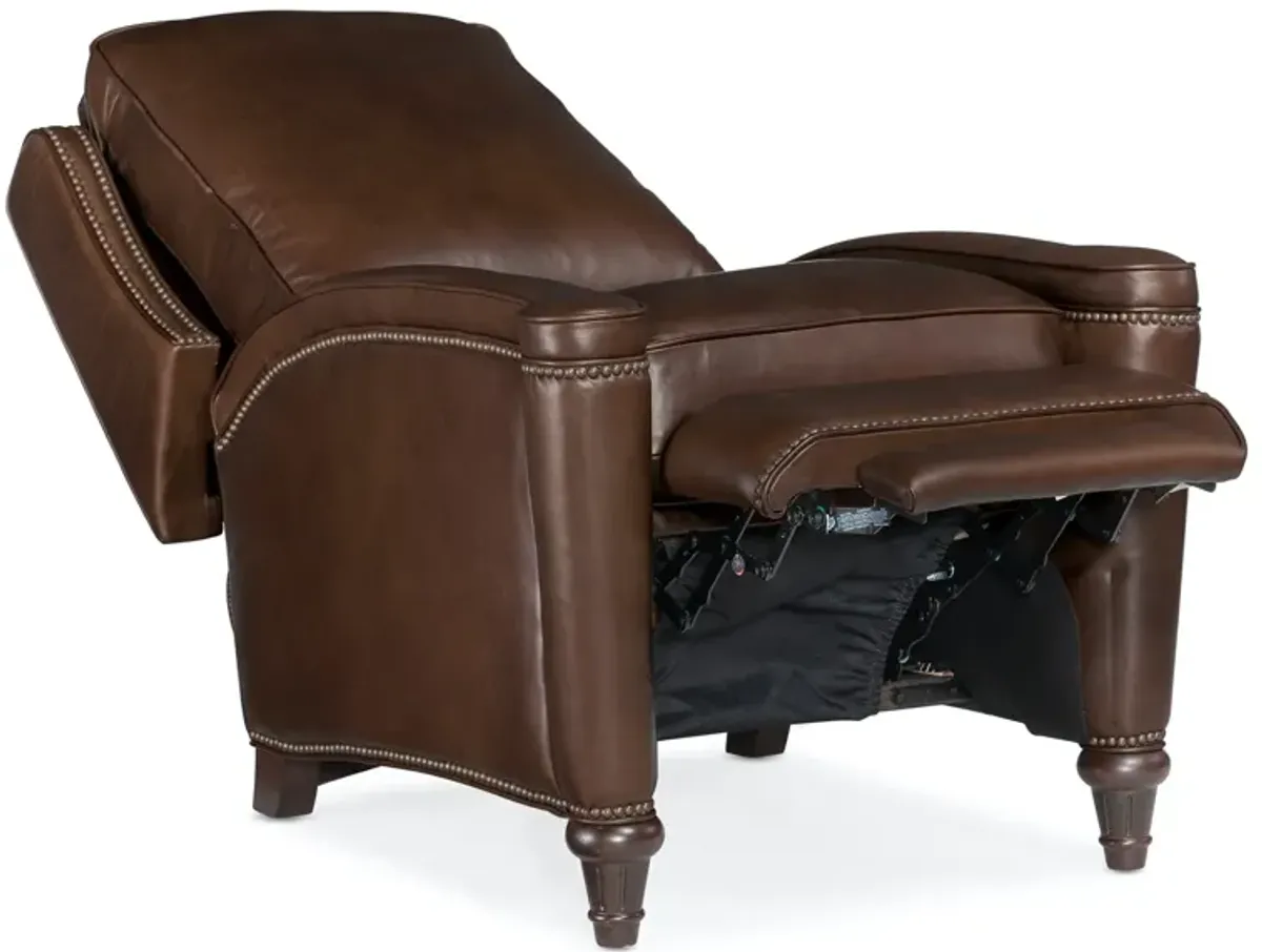 Hooker Furniture Rylea Manual Push Back Leather Recliner Chair