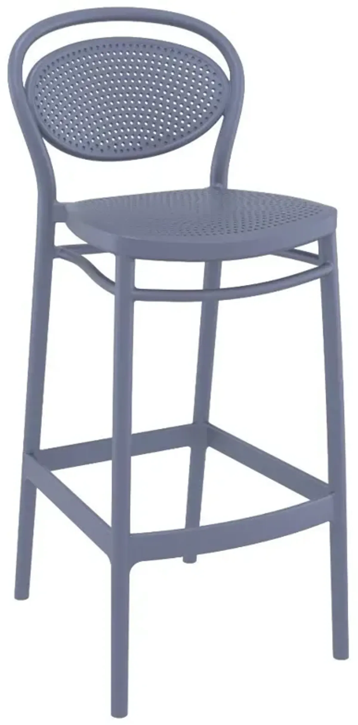 Compamia 5-Piece Vegas Marcel Bar Set with Extendable in Dark Gray