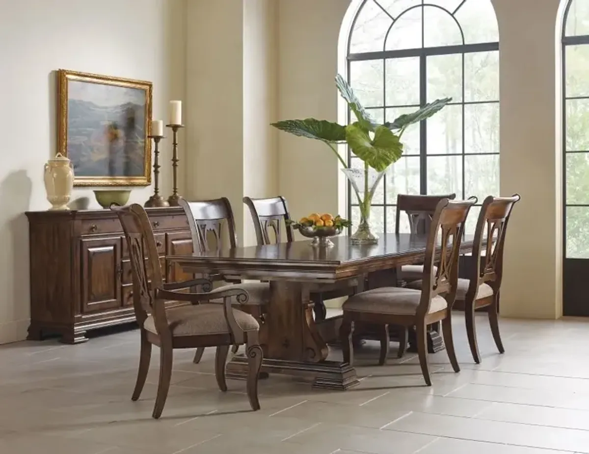 Kincaid Slat Back Upholstered Armchair Portolone