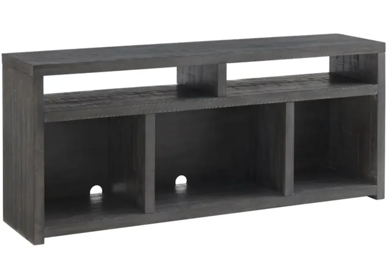 LEXINGTON RECTANGULAR 70 INCH SOLID WOOD TV STAND IN GREY