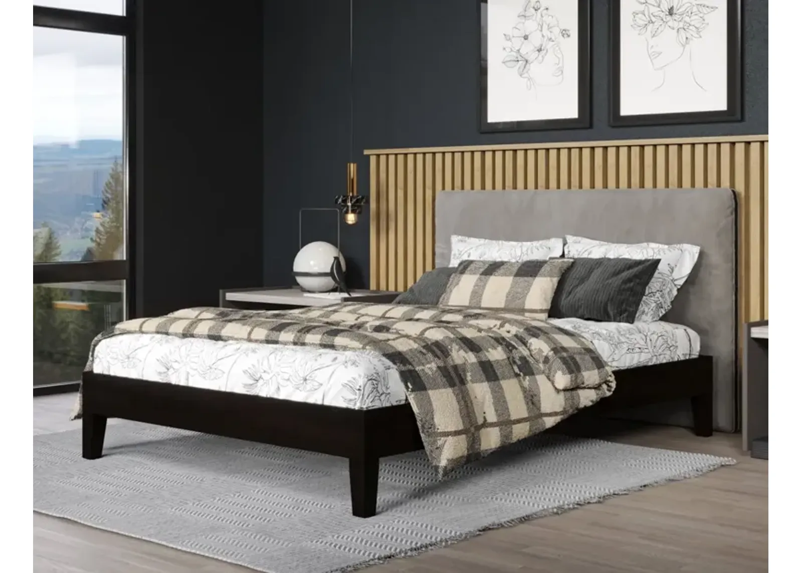 Steve Silver Nix Full Platform Bed Black