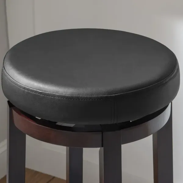 Linon 29 Inch Maya Black Bar Stool