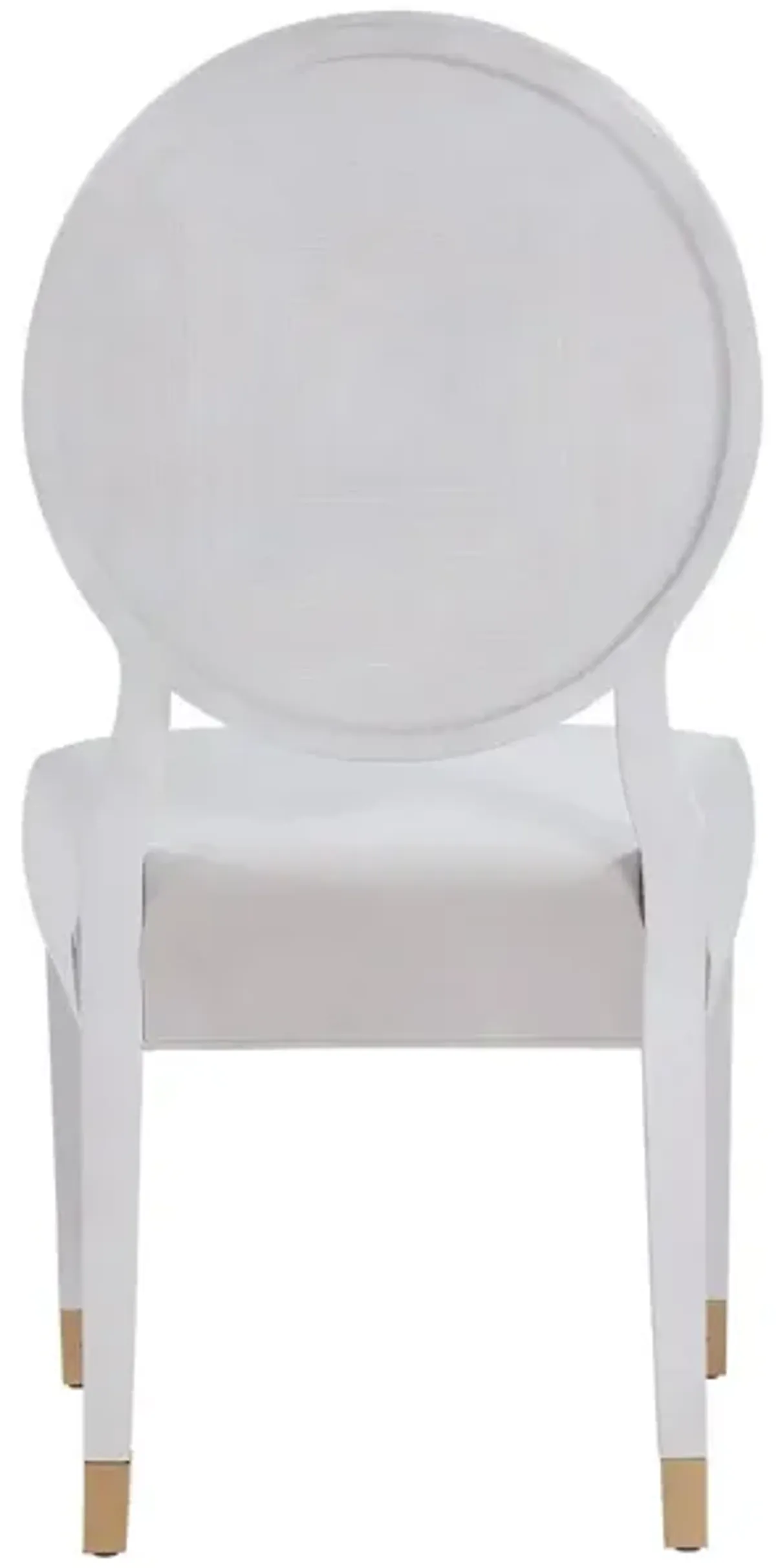 Universal Love. Joy. Bliss. Miranda Kerr Home Alabaster Oval Side Chair