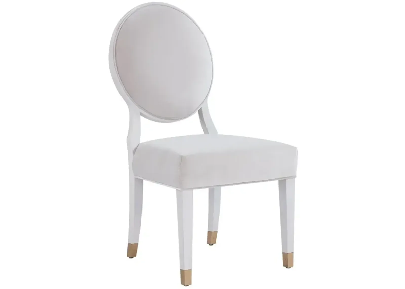 Universal Love. Joy. Bliss. Miranda Kerr Home Alabaster Oval Side Chair