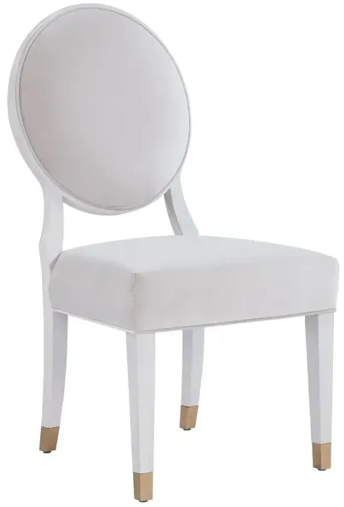 Universal Love. Joy. Bliss. Miranda Kerr Home Alabaster Oval Side Chair