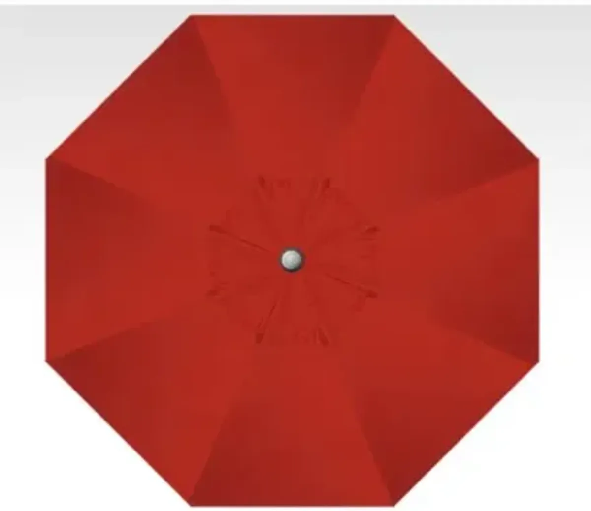 Treasure Garden Red 9' Octagon Anthracite Push Button Tilt Outdoor Umbrella